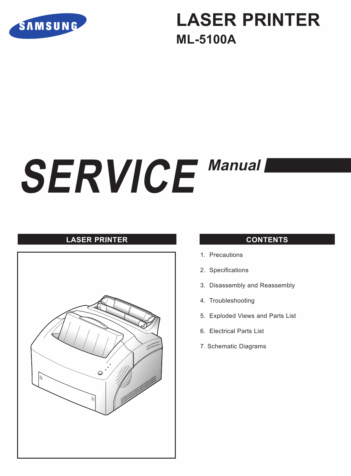 Samsung Laser-Printer ML-5100A Parts and Service-1